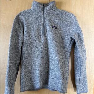 Patagonia Medium Women’s Sweatshirt Gray Quarterzip